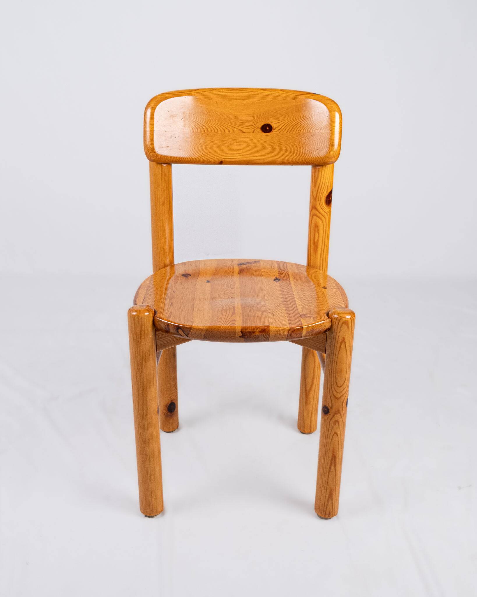 Set of 4 pine chairs by Rainer Daumiller, Denmark, 1970s