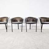 Vintage tripod armchairs, 1970s