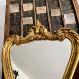 Old golden mirror
