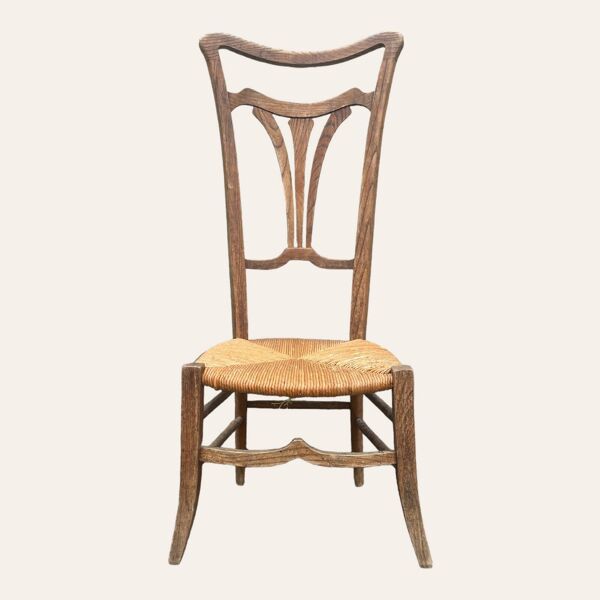 Ancienne chaise de nourrice Art Nouveau