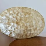 Set of 2 Philippine Capiz Mother of Pearl Placemats