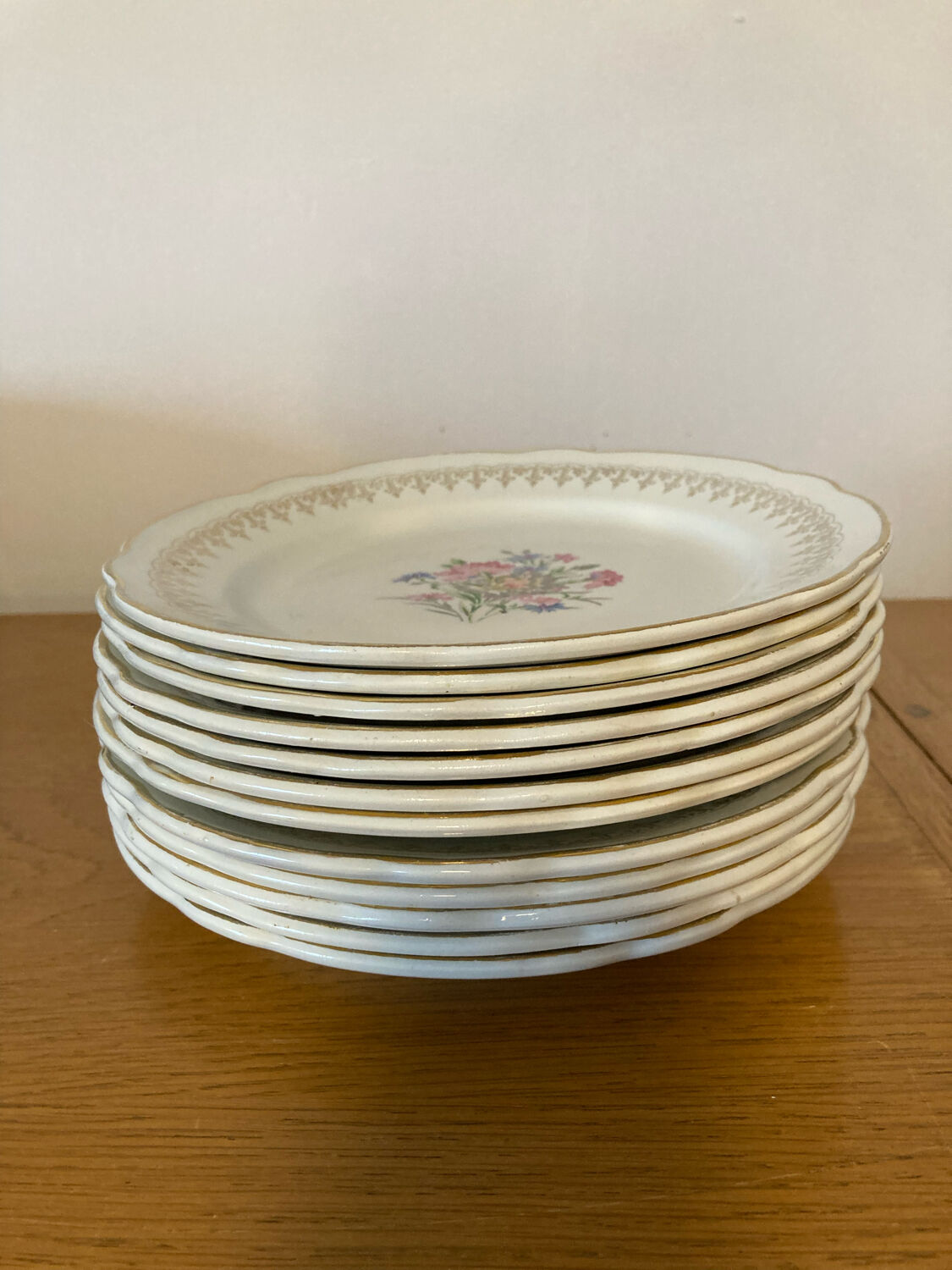 Digoin and Sarreguemines dessert service