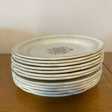 Digoin and Sarreguemines dessert service