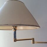 Floor lamp chrome and gold reader of the 70s
