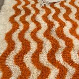 Traditional handmade Beni Ouraine rug, size 140 x 260 cm