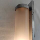 Applied chrome wall and frosted glass tube around 1930