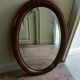 Miroir ovale biseauté Art Déco
