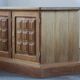 Vintage 1960/70s Danish Brutalist Light Oak Low Sideboard / Crezenda