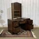 Art Deco English hairdresser in walnut from the 1930s.