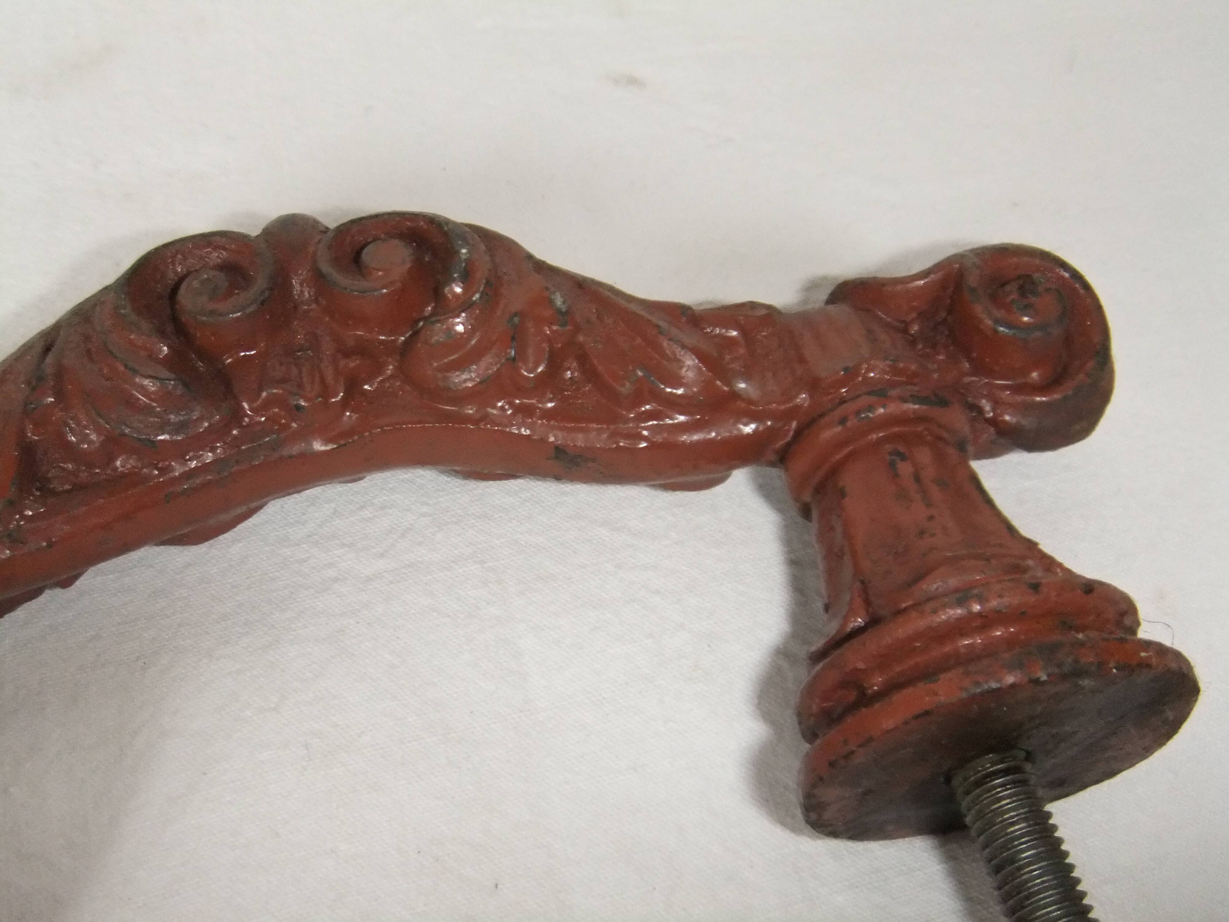 Old cast iron door handle
