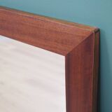 Mirror in mahogany frame, Danish design, 1970s, production: Denmark