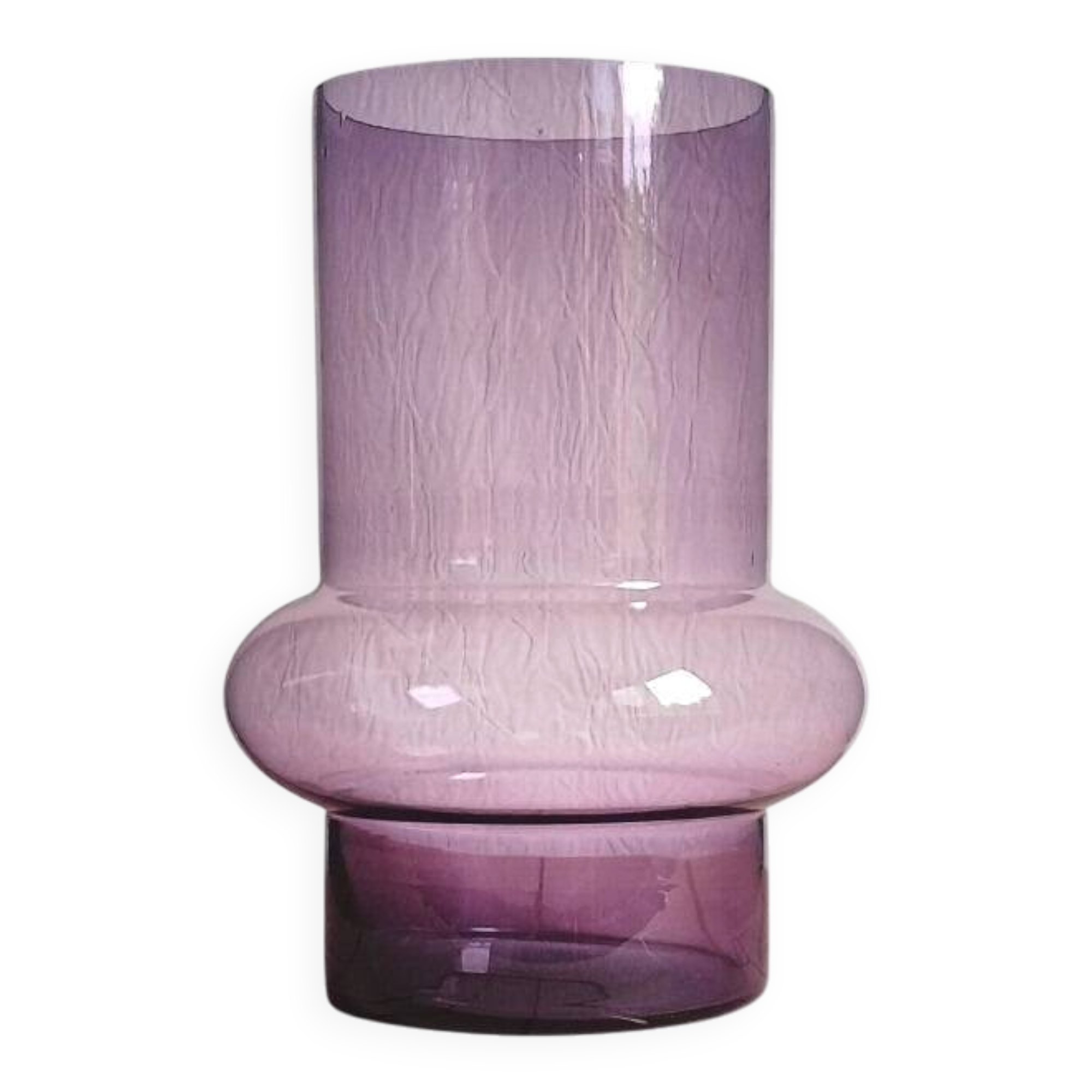 Blown glass vase Alsterfors, Sweden 1970