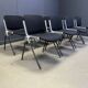 Vintage Italian stackable dining chairs in the style of Castelli, set of 8.