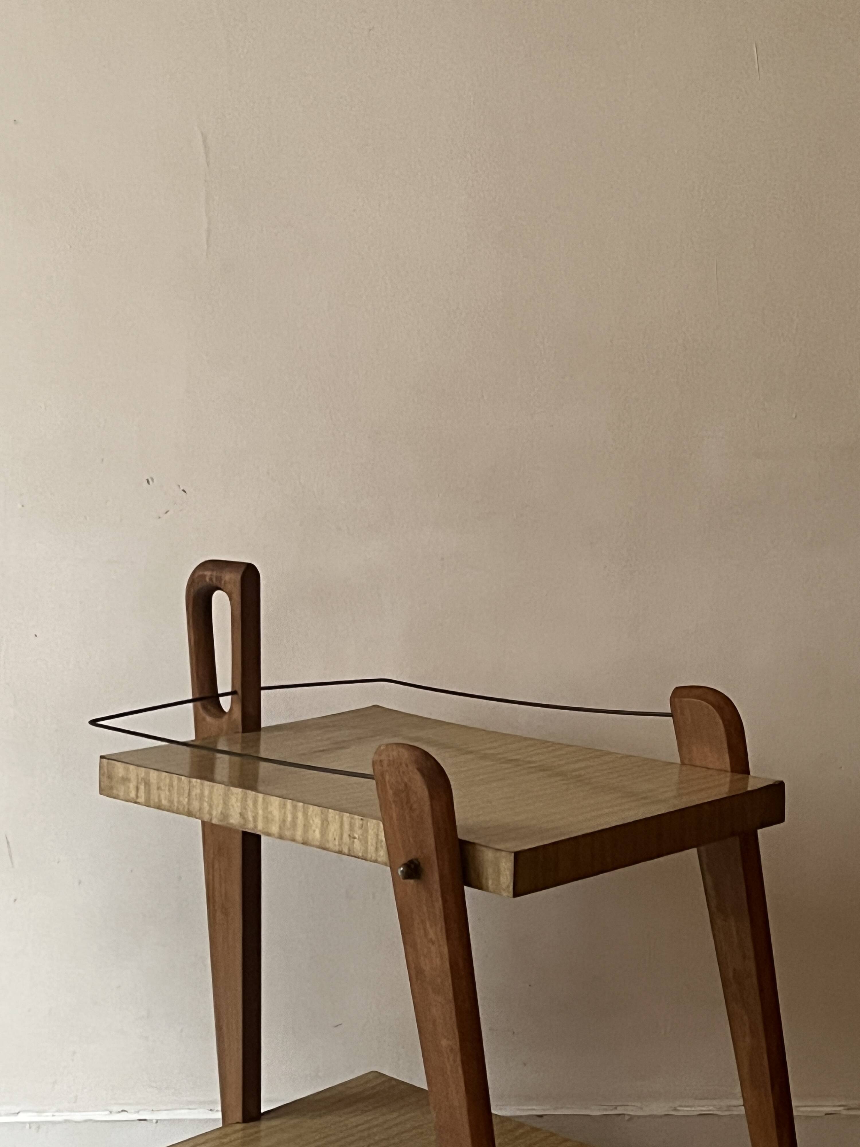 Wooden bar cabinet, French design 1950.