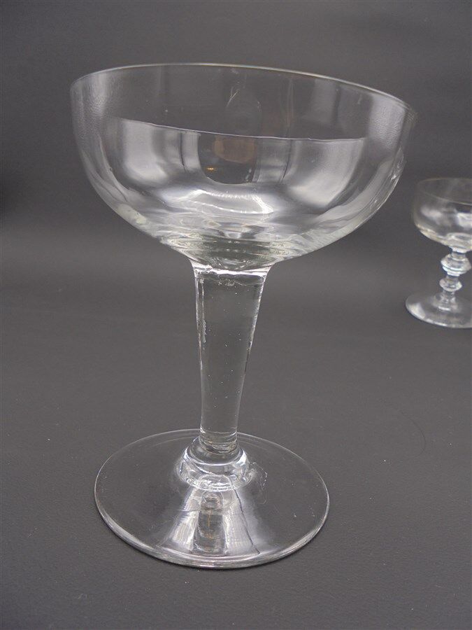 Lot 6 cups champagne mismatched