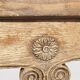 3-door sideboard in light oak, late 18th century, carved rustic work