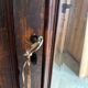 Old solid wood hosiery cabinet