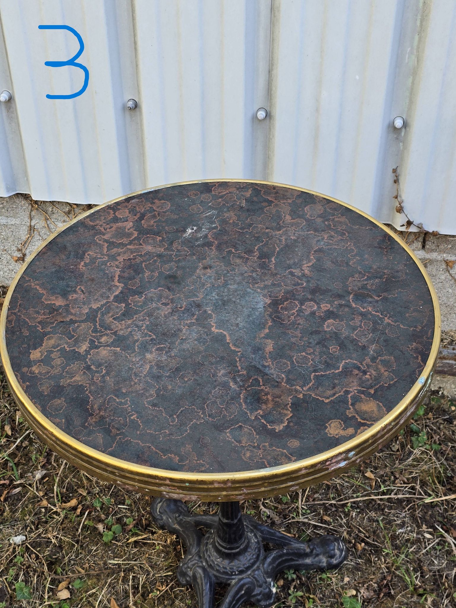 antique bistro table
