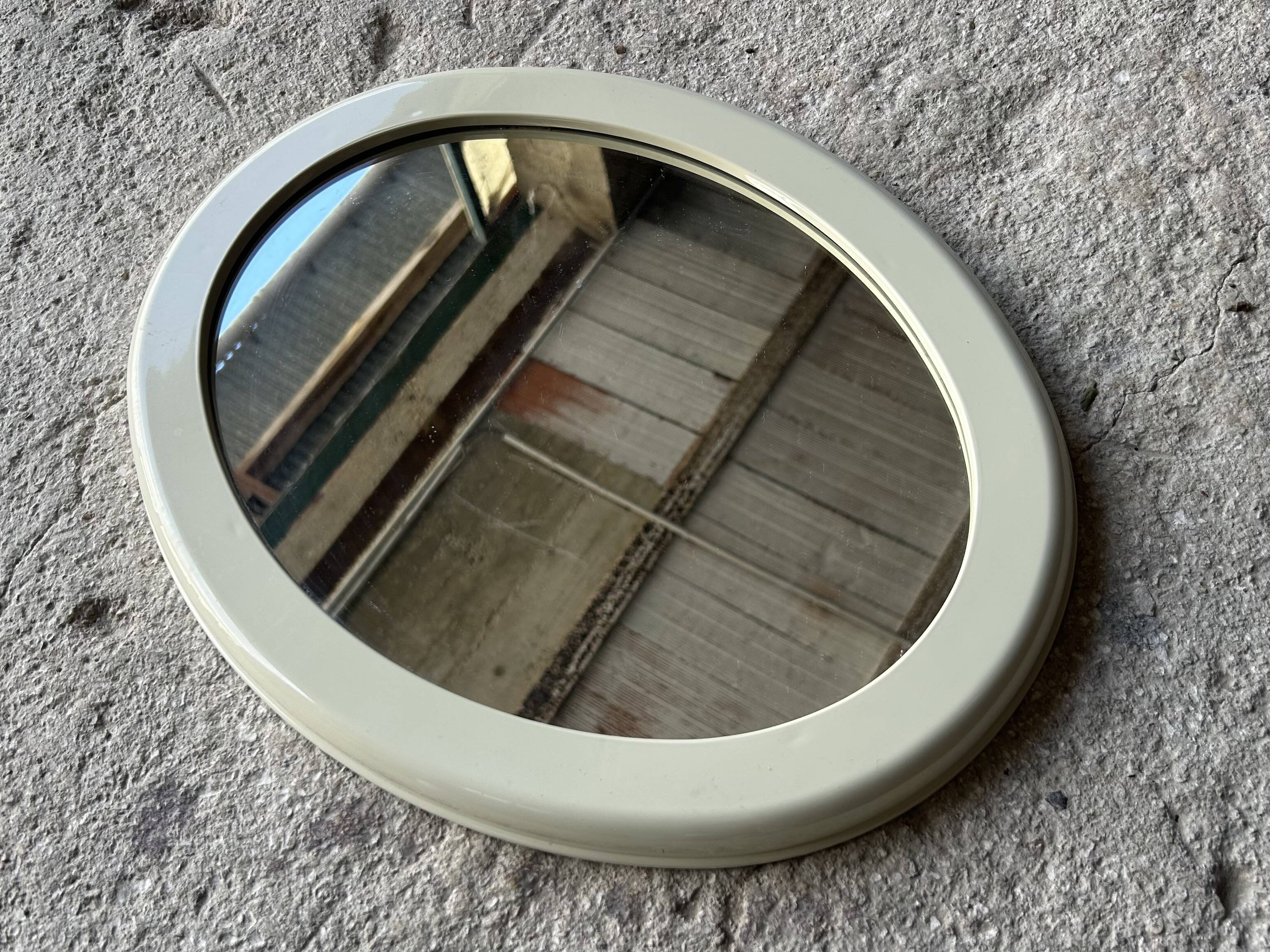 Vintage oval mirror