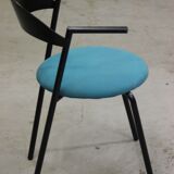 Fly Line Postmodern Office Chair, Italy, 1980s