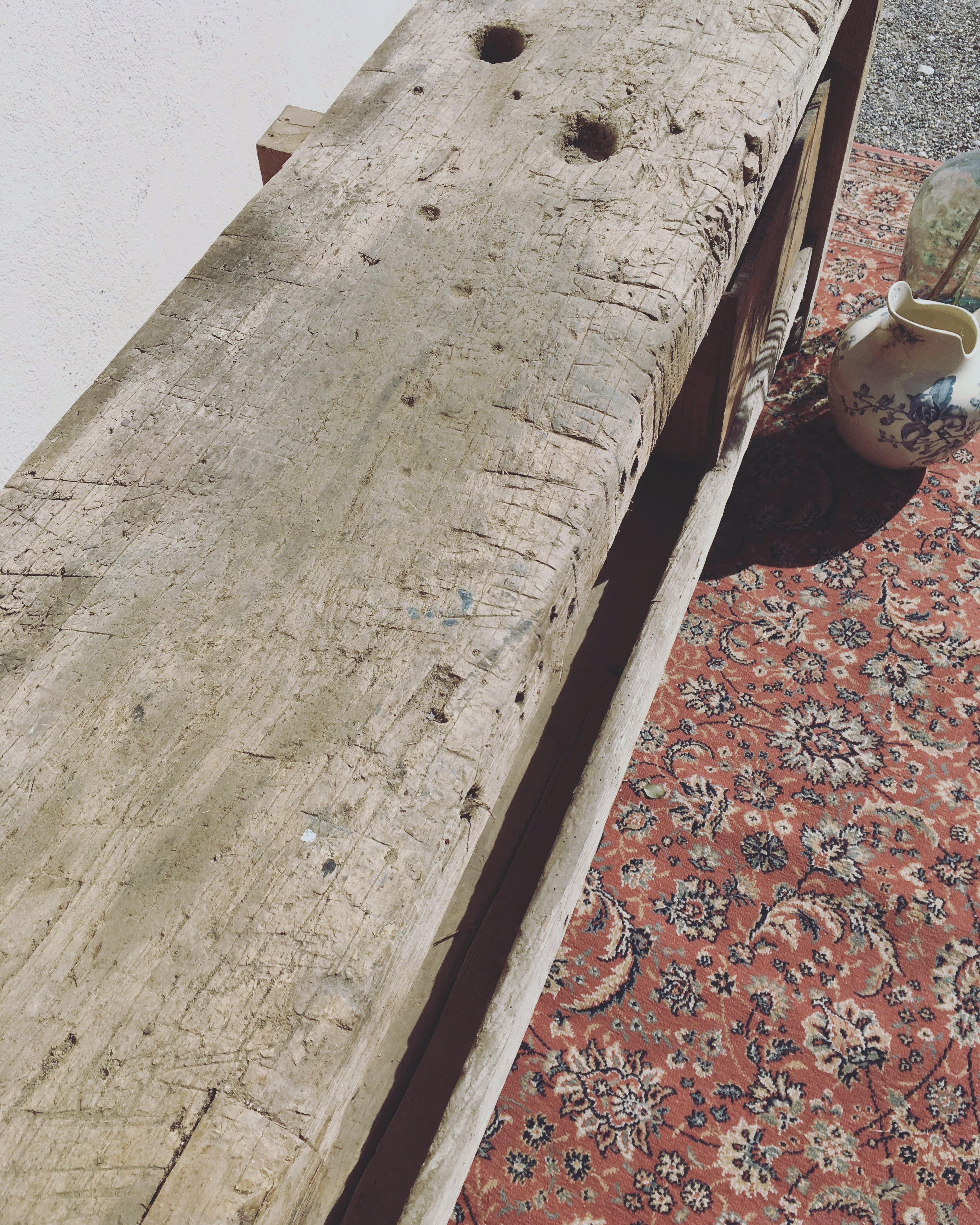 Old carpenter workbench