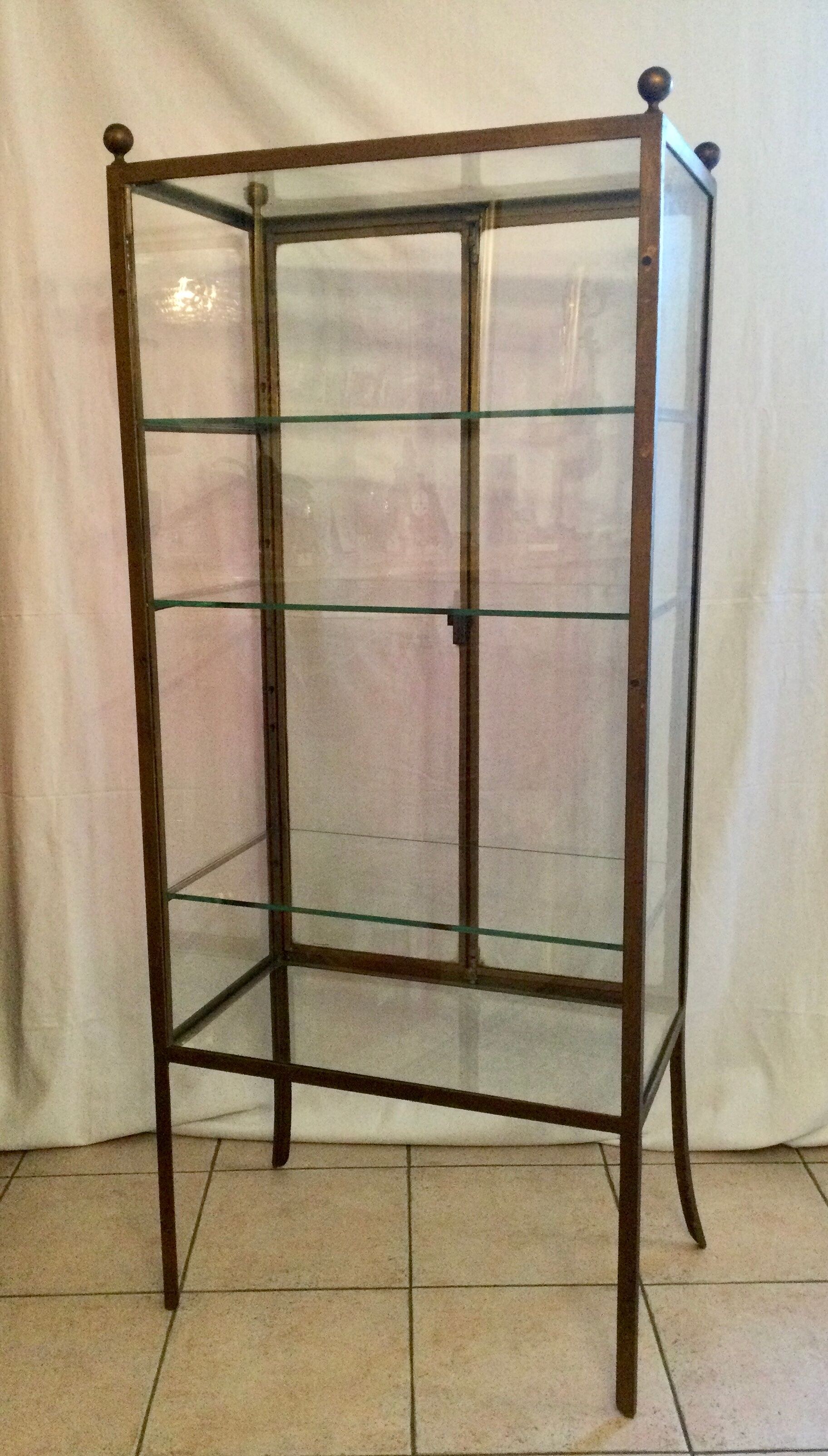 Two-door display case
