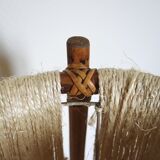 Lamppost in rattan and rope from the 1950s