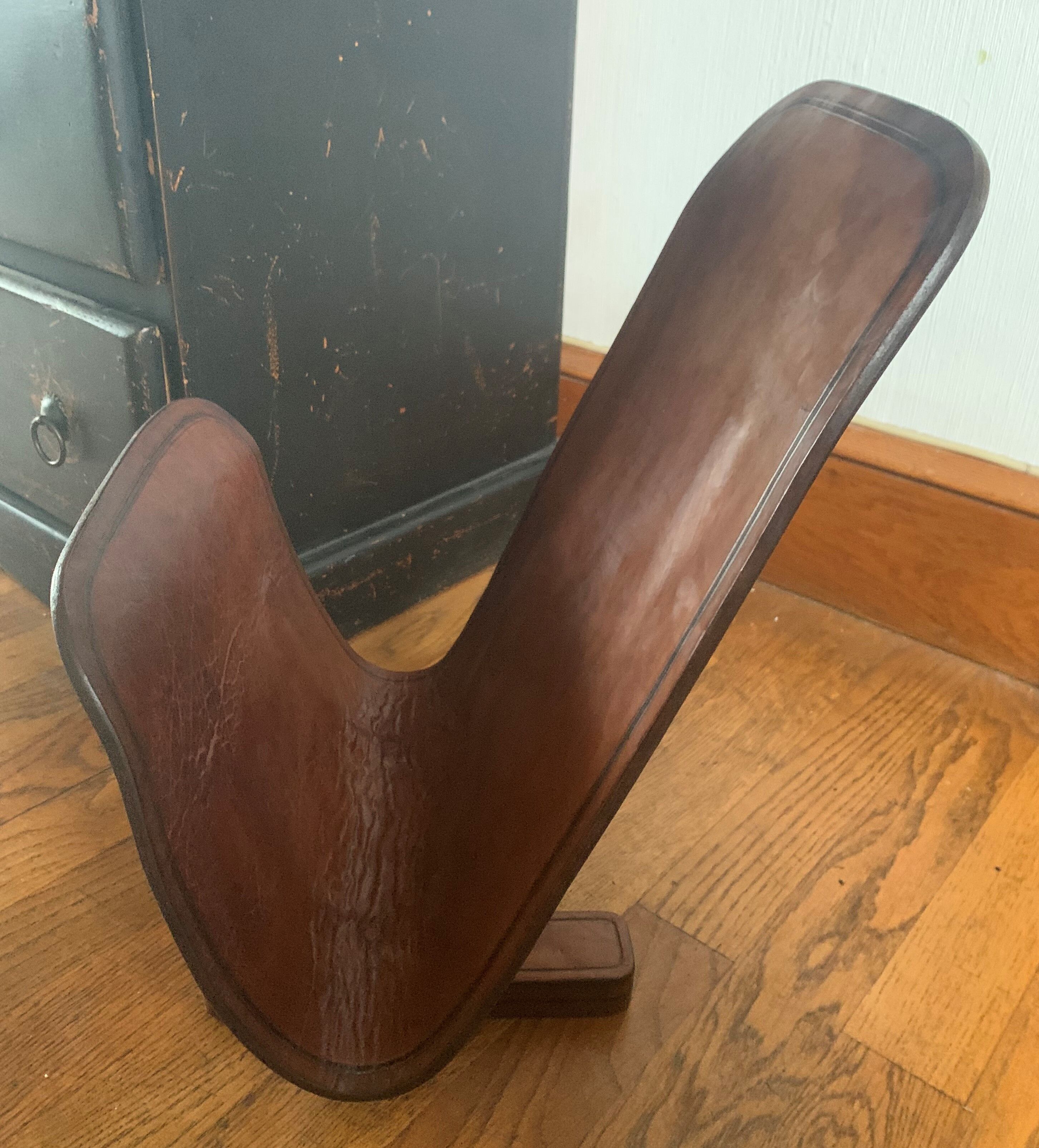 Leather magazine door 60s signed Jean Roc Dunkerque