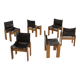 Set of 6 "Monk" Chairs by Afra & Tobia Scarpa for Molteni 70's