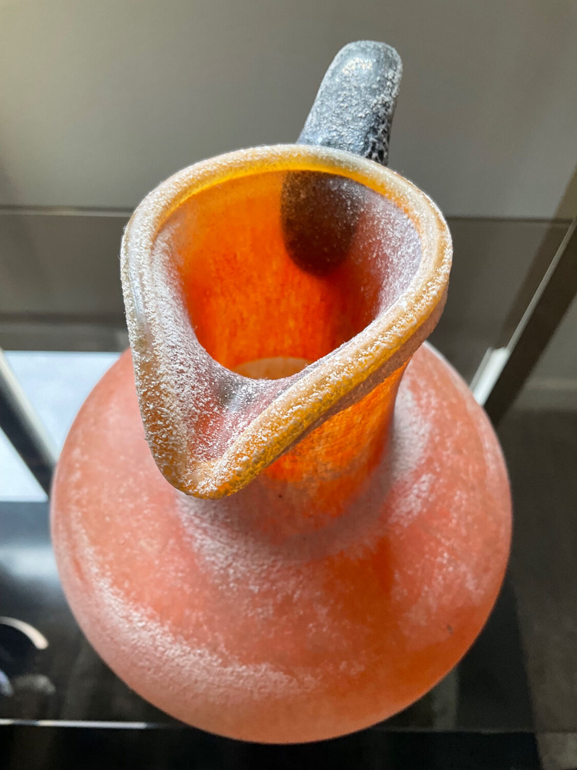 Vintage Scavo jug vase in Murano glass