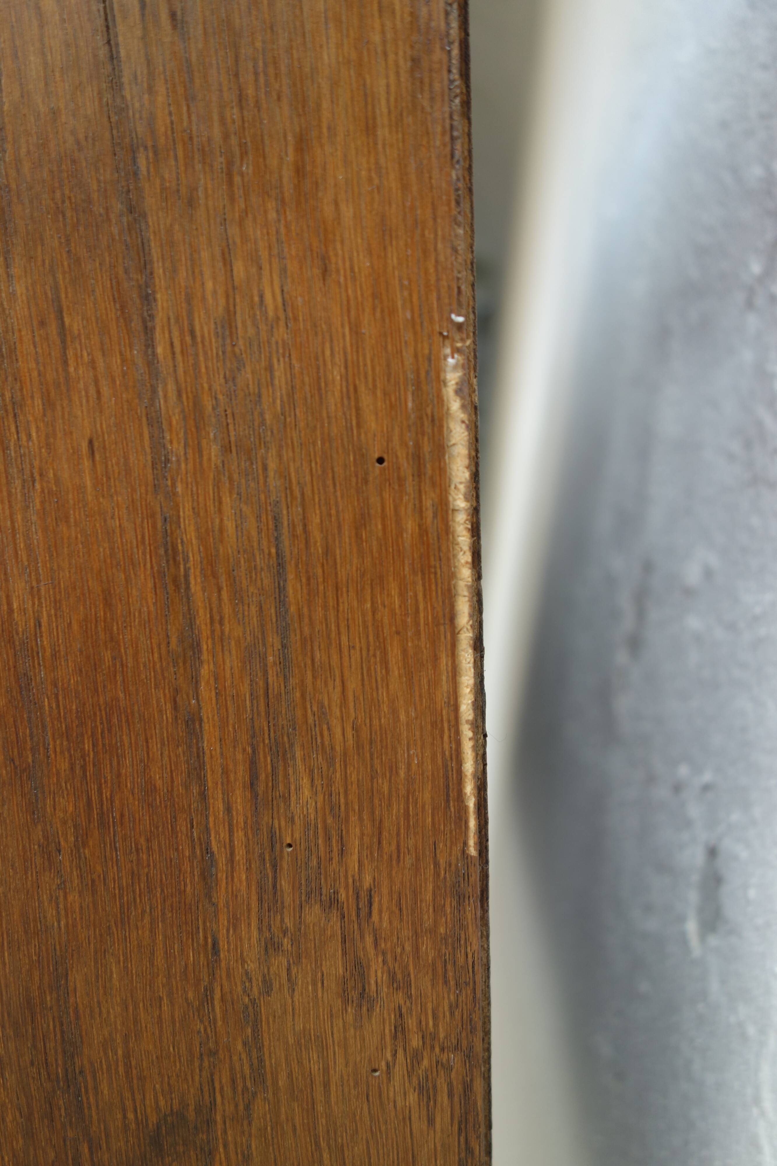 Modernist wooden writing desk of the 50