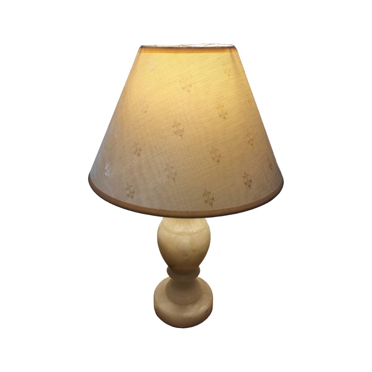 Lampe de table espagnole vintage en albâtre, des années 1970/80