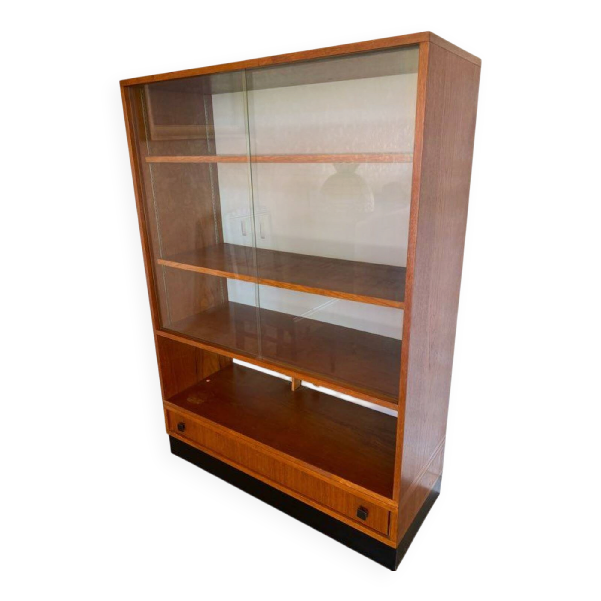 Glass library in Scandinavian style