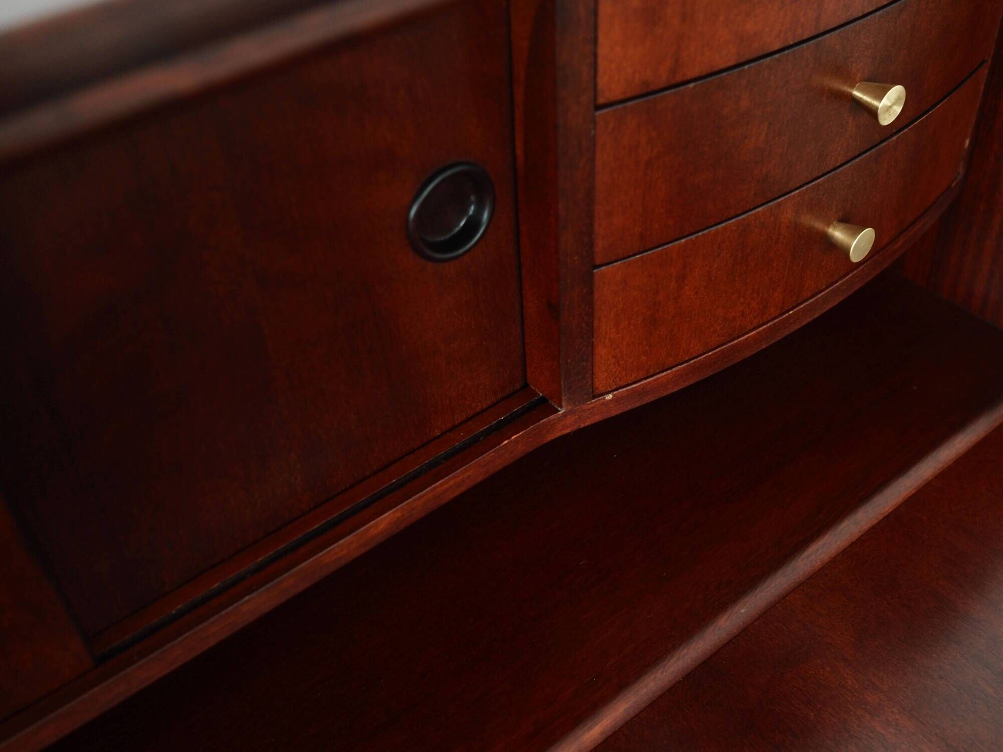 Mahogany secretary, Danish design, 1970s, manufacturer: PMJ Viby J