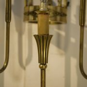 Monumental bronze wall light with 5 arms, neoclassical Art Deco from the 1940s.