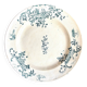 Round blue ironstone dish