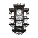 Oriental wooden shelf