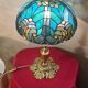 Antique Art Nouveau lamp with genuine bronze base 54x30 glass