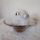 Empty pocket transparent brown crystal style daum