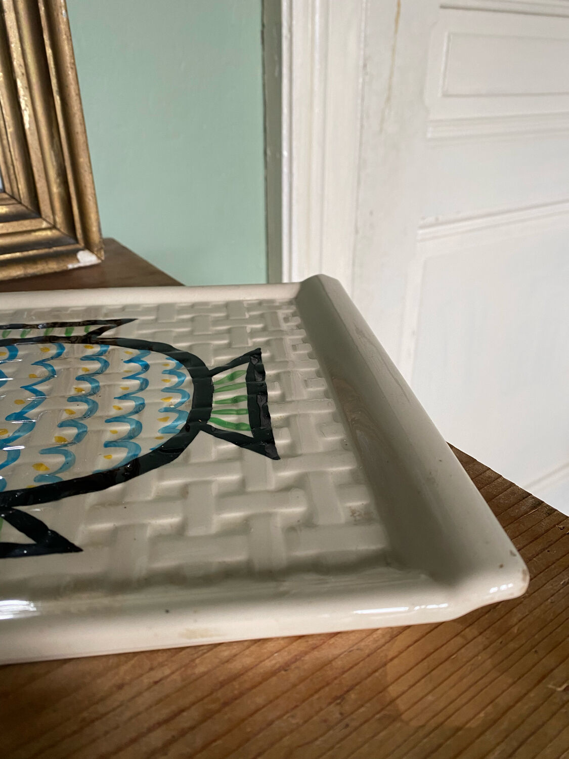 Limoges porcelain fish pattern tray
