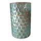 Cylindrical vase frosted honeycomb glass