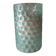 Cylindrical vase frosted honeycomb glass