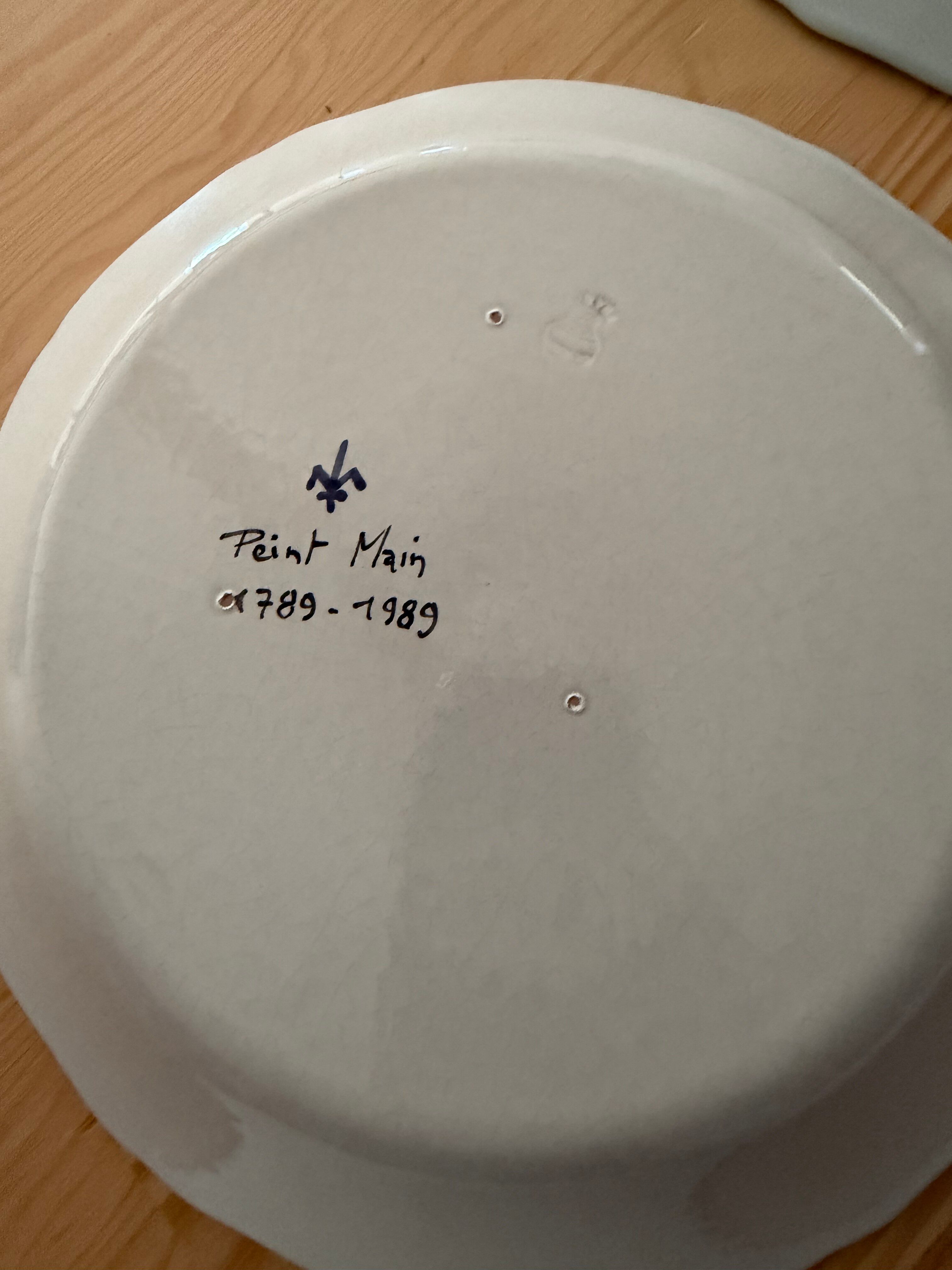 Assiettes HB Henriot de collection Bicentenaire Révolution Française