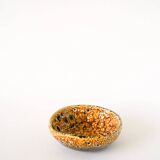 Ceramic vide-poche Fat Lava, yellow and black, 1970