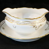 Porcelain sausage of Limoges giraud gilded hand painted