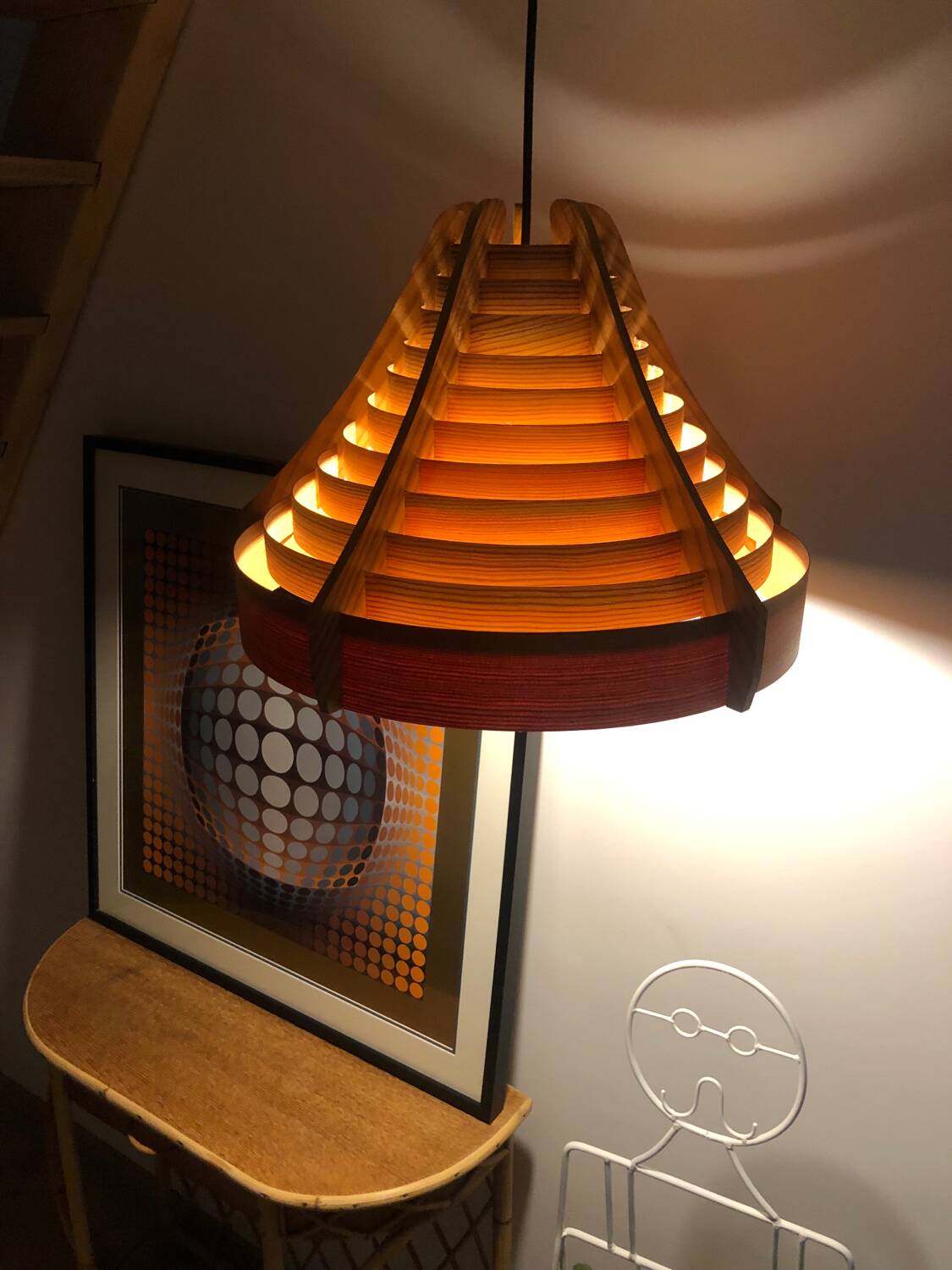 Swedish vintage pendant light / Design by Hans Agne Jakobsson / 60's