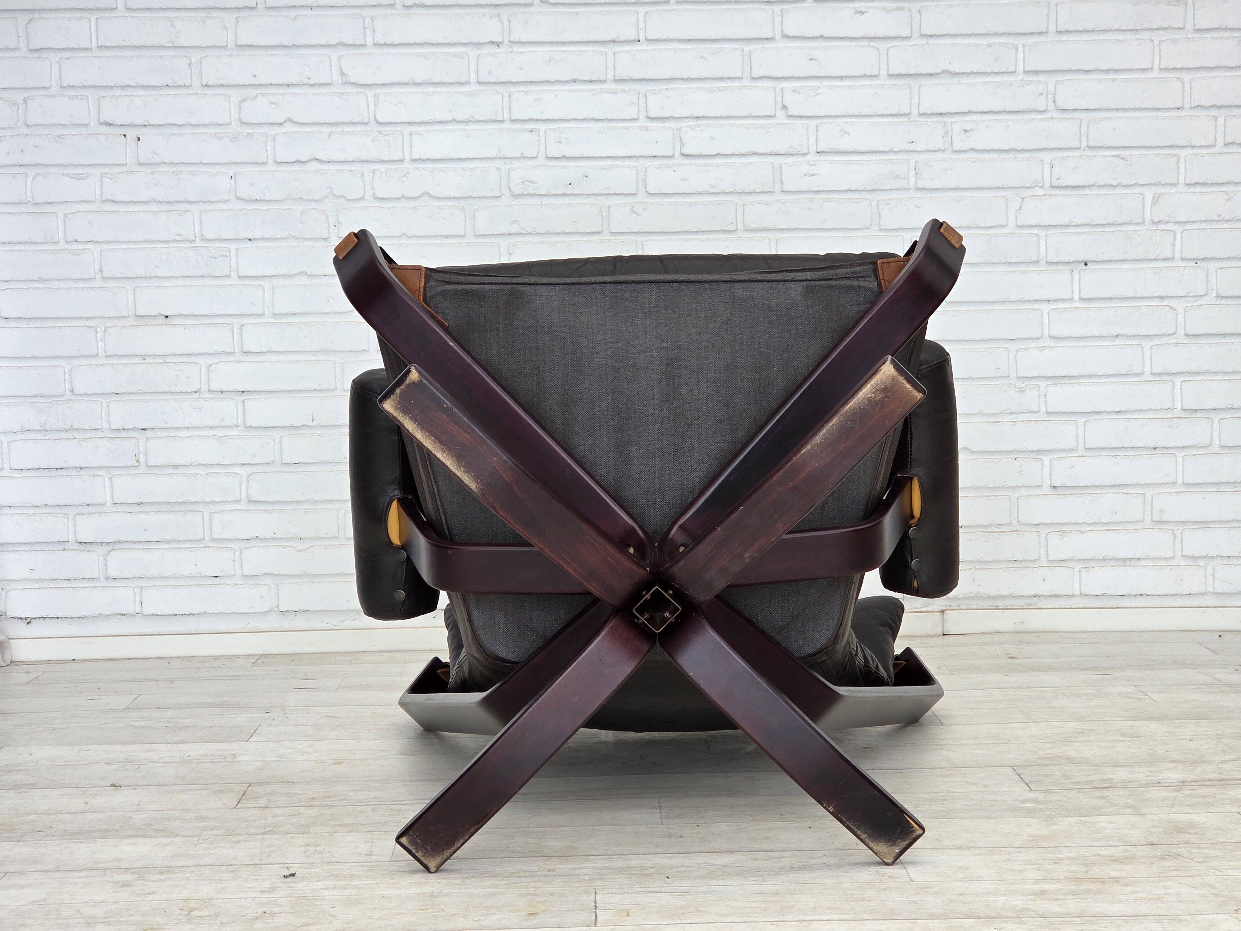 1970s, Norwegian design by Sigurd Ressel, lounge chair model "Falcon".