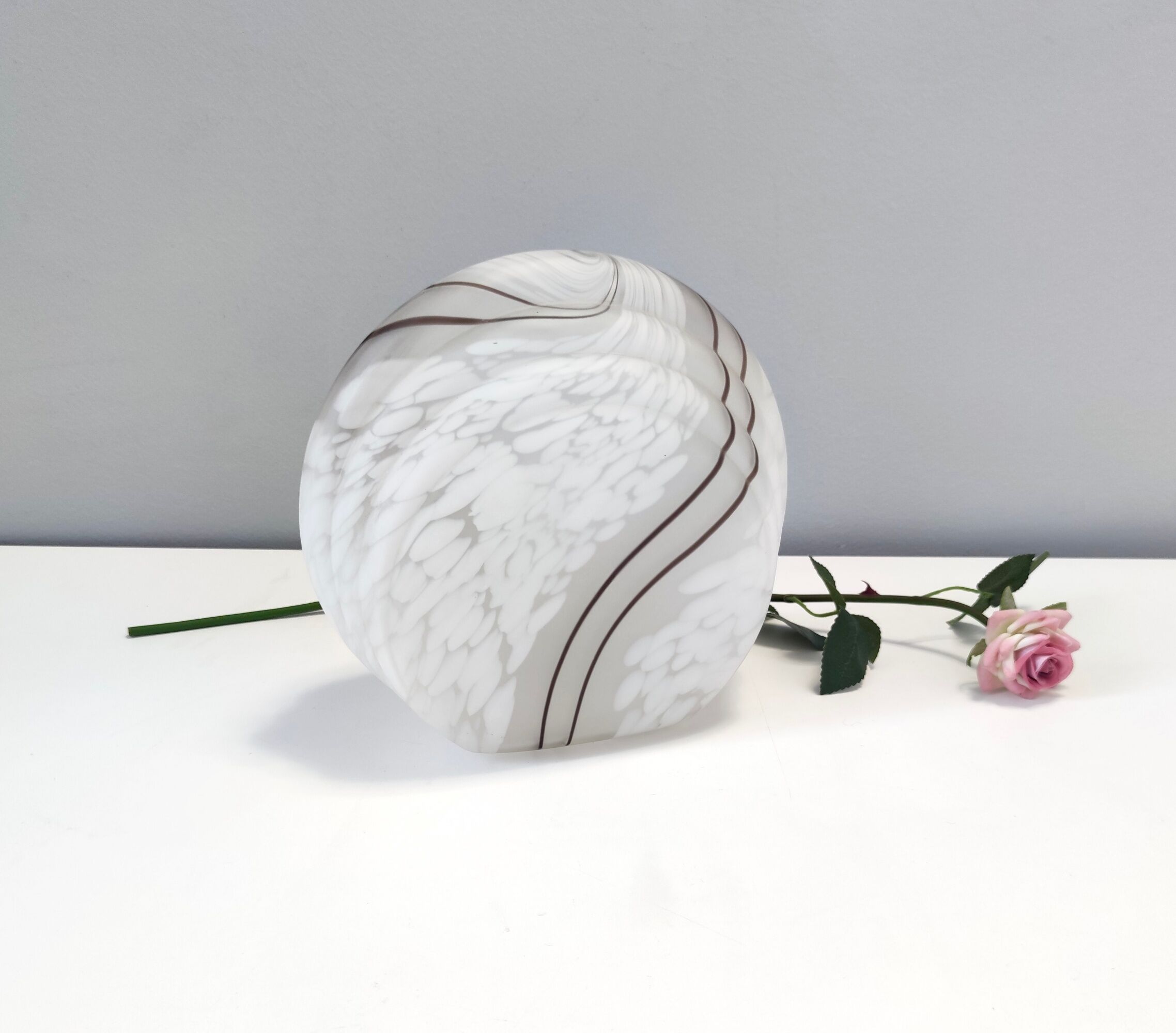 Postmodern murano glass table lamp