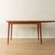 Elegant mid-century dining table with extension function, 1960s, teak veneer