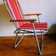 Chaise de camping enfant vintage